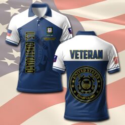 US Coast Guard, E 4 Red - Polo Shirt