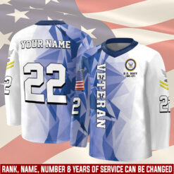 US Navy, Lest We Forget - Hockey Jersey