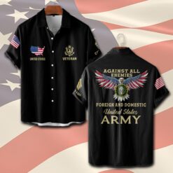 US Army, Honor The Fallen - Short Sleeve Button Shirt