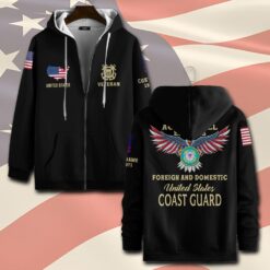 US Coast Guard, Thank a Veteran - Zip Hoodie
