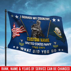 US Navy, E 3 Red - Flying Flag 3×5 Feet(90×150 Cm)