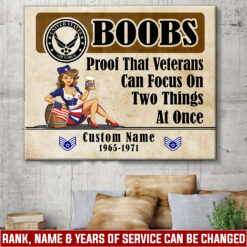 US Air Force, All Gave Some, Some Gave All - Canvas (With Frame) 10x8in