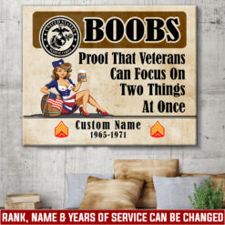 US Marine Corps, O 2 Marines First Lieutenant - Canvas (With Frame) 10x8in