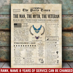 US Air Force, Honoring All Who Served - Canvas (With Frame) 10x8in