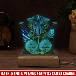 US Navy, The Sea is Ours - Personalized Led Lamp