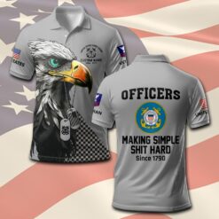 US Coast Guard, E 6 Gold - Polo Shirt