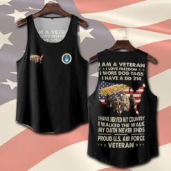 US Air Force , American By Birth, Veteran By Choice - Tank-Top
