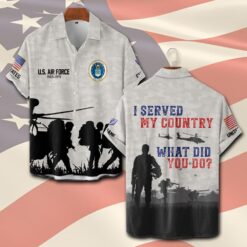US Air Force , I Walked The Walk - Short Sleeve Button Shirt