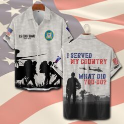 US Coast Guard, Remember - Honor - Respect - Short Sleeve Button Shirt