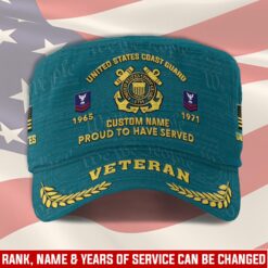 US Coast Guard, E 5 Gold - Military Cap