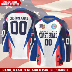 US Coast Guard, Thank a Veteran - Hockey Jersey