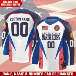 US Marine Corps, Lest We Forget - Hockey Jersey