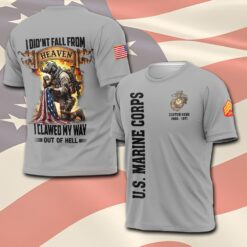 US Marine Corps, Land Of The Free, Because Of The Brave - T-Shirt