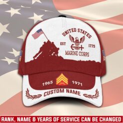US Marine Corps, E 7 Marines Gunnery Sergeant - Classic Cap