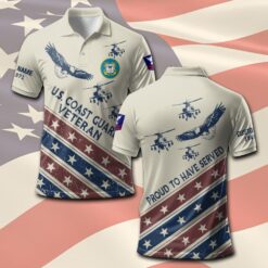 US Coast Guard, E 7 Gold - Polo Shirt