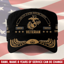 US Marine Corps, E 8 Marines First Sergeant - Military Cap