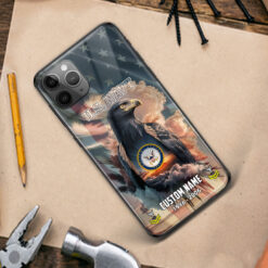 US Navy, E 5 Red - Premium Glass Phone Case