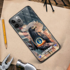 US Air Force, Defender of Freedom - Premium Glass Phone Case