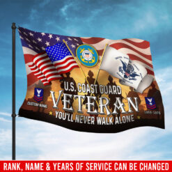 US Coast Guard, Remember - Honor - Respect - Flying Flag 3×5 Feet(90×150 Cm)