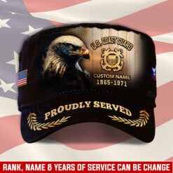 US Coast Guard, E 7 Red - Military Cap