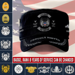 Navy Badge, Anchors Aweigh - Military Cap