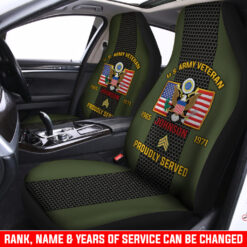 US Army, O 3 Army Captain - Car Seat Covers