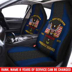 US Navy, Proud To Have Served - Car Seat Covers