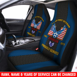 US Air Force , E 8 Air Force First Sergeant - Car Seat Covers