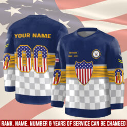US Navy, Anchors Aweigh - Hockey Jersey