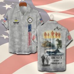 US Navy, Honoring All Who Served - Short Sleeve Button Shirt