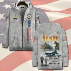 US Navy, E 3 White - Zip Hoodie