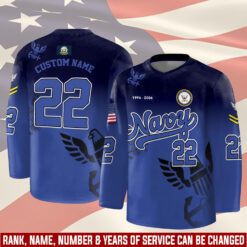 US Navy, Always Remember, Never Forget - Hockey Jersey