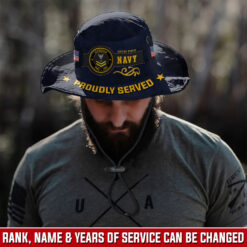 US Navy, Land Of The Free, Because Of The Brave - Boonie Hat