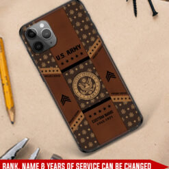 US Army, E 7 Army Master Specialist - Soft Phone Case