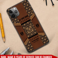 US Coast Guard, Proud Veteran - Soft Phone Case