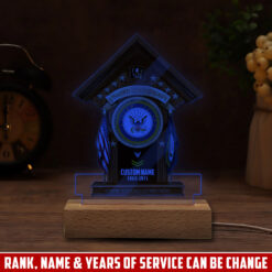 US Navy, Remember - Honor - Respect - Personalized Led Lamp