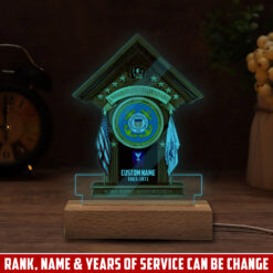 US Coast Guard, I Walked The Walk - Personalized Led Lamp