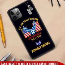 US Air Force, Duty, Honor, Country - Soft Phone Case