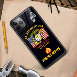 US Marine Corps, Always Remember, Never Forget - Premium Glass Phone Case