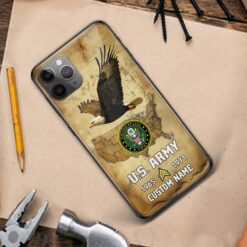 US Army, E 8 Army Master Sergeant - Premium Glass Phone Case