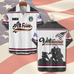 US Air Force , Aim High … Fly-Fight-Win - Short Sleeve Button Shirt