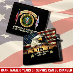 US Army, Freedom Over Fear - Man Wallet