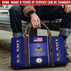 US Navy, E 9 Gold - Travel Bag - Size S: 18 x 8.6 x 10.2 inches