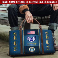 US Air Force, E 7 Air Force Master Sergeant - Travel Bag - Size L: 20.4 x 9.4 x 10.2 inches
