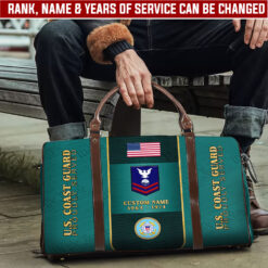 US Coast Guard, E 8 Gold - Travel Bag - Size L: 20.4 x 9.4 x 10.2 inches