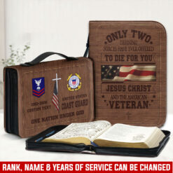 US Coast Guard, American By Birth, Veteran By Choice - Bible Cover L