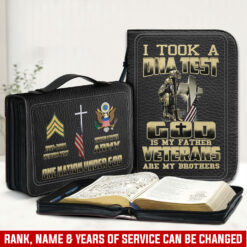 US Army, American By Birth, Veteran By Choice - Bible Cover XL