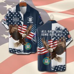 US Coast Guard, Once A Coastie, Always A Coastie - Short Sleeve Button Shirt