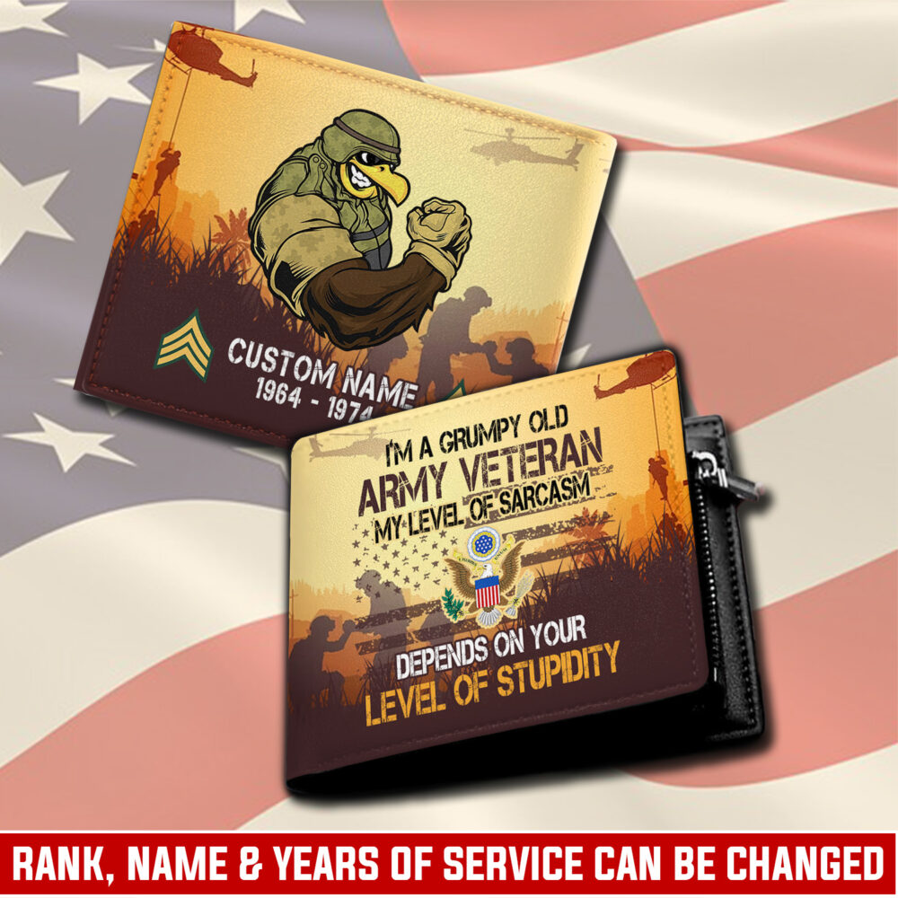 US Army, E 6 Army Specialist - Man Wallet