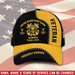 US Coast Guard, E 8 Gold - Classic Cap